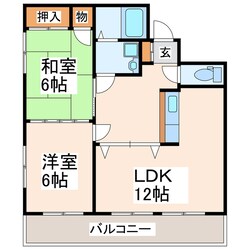 ＵＫハイツの物件間取画像